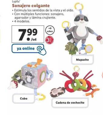 Lidl Lupilu sonajero colgante oferta