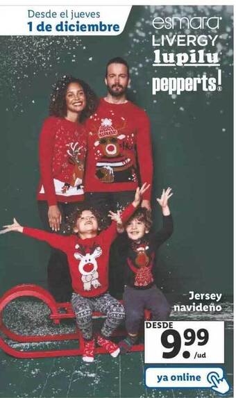 Lidl Jersey navideño oferta