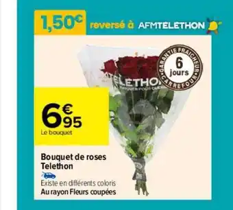 Carrefour Bouquet de roses telethon oferta