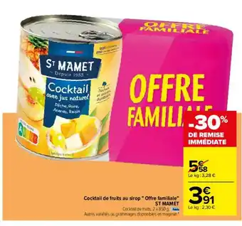 Carrefour Cocktail de fruits au sirop oferta