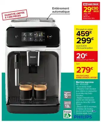 Carrefour Machine epresso philips oferta
