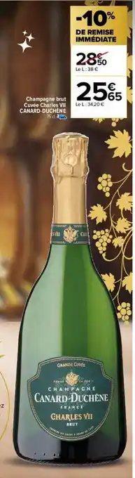 Carrefour Champagne brut cuvée charles vii canard-duchene oferta