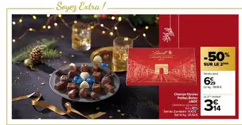 Carrefour Champs-elysées petites boites lindt -50% sur le 2ème oferta