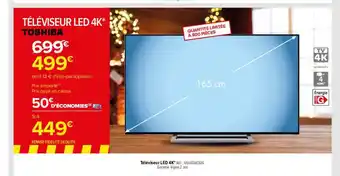 Carrefour Téléviseur led 4k toshiba oferta
