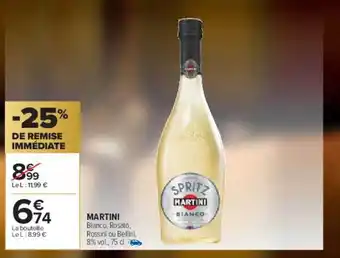 Carrefour Martini -25% de remise immédiate oferta