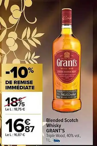 Carrefour Market Blended scotch whisky grant's oferta