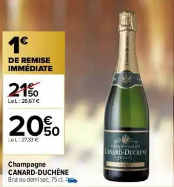 Carrefour Champagne canard-duchêne oferta