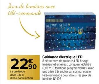 Carrefour Guirlande électrique led oferta