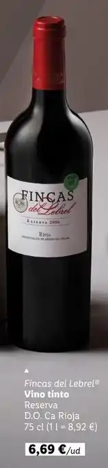 Lidl Vino reserva oferta