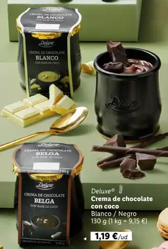 Lidl Crema de chocolate deluxe oferta