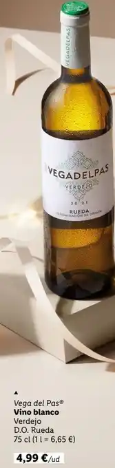 Lidl Vino blanco vega pas oferta
