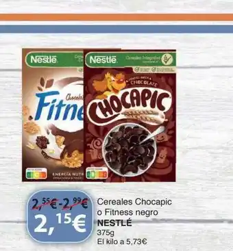 Dialprix Cereales chocapic o fitness negro nestlé oferta