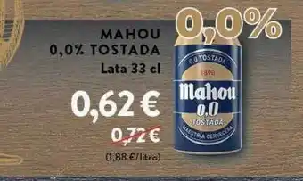 Dialprix Mahou 0.0% tostada lata 33 cl oferta