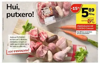 Supermercados Charter Preparado de cocido consum oferta