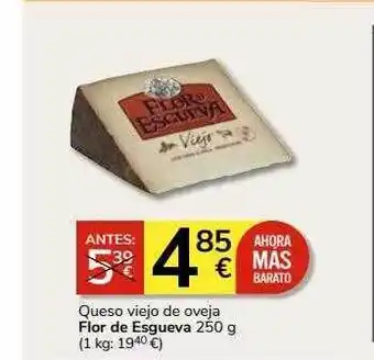 Supermercados Charter Queso viejo de oveja flor de esgueva oferta