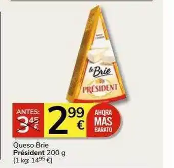 Supermercados Charter Queso brie président oferta