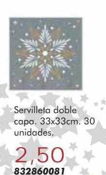Coinfer Servilleta doble capa 33x33cm 30 oferta