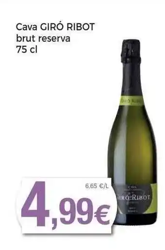 Keisy Cava giró ribot brut reserva oferta
