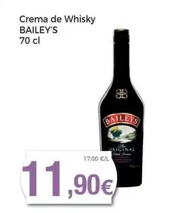 Keisy Crema de whisky bailey's oferta