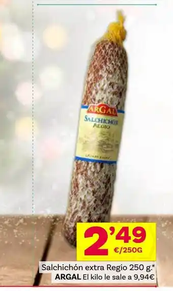 Supermercados Dani Salchichón extra regio argal oferta