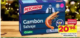 Supermercados Dani Gambón crudo 16-25 pescanova oferta