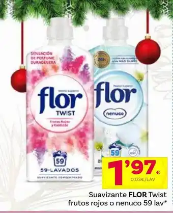 Supermercados Dani Suavizante flor twist frutos rojos o nenuco oferta