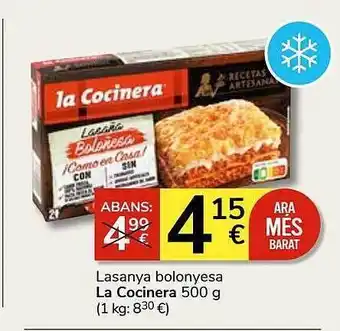 Consum Lasanya bolonyesa la cocinera oferta