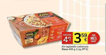 Consum Kit tagliatelle carbonara rana oferta