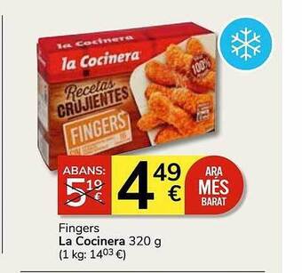 Consum Fingers la cocinera oferta