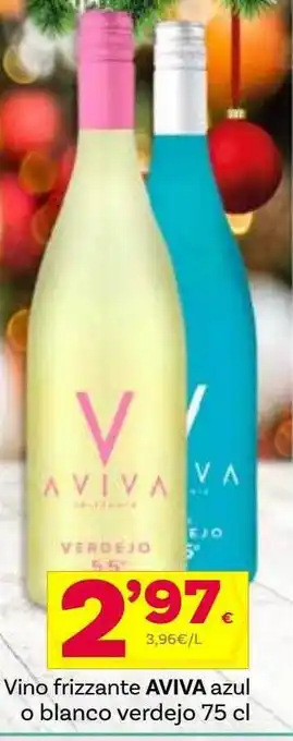 Supermercados Dani Vino frizzante aviva azul o blanco verdejo oferta