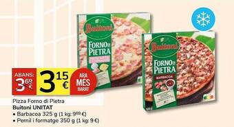Consum Pizza forno di pietra buitoni oferta