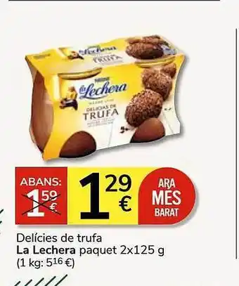 Consum Delícies de trufa la lechera oferta