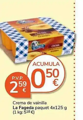 Consum Crema de vainilla la fageda oferta