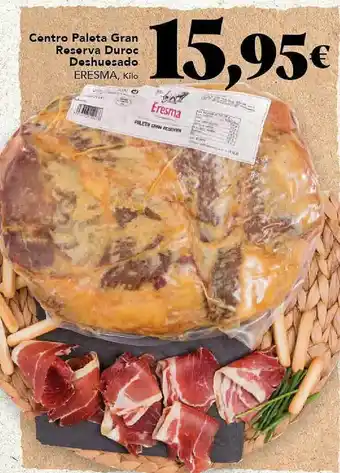Gadis Centro paleta gran reserva duroc deshuesado oferta