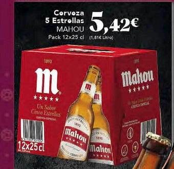 Gadis Cerveza 5 estrellas mahou oferta