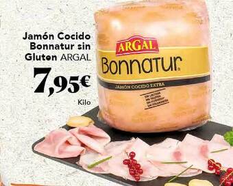 Gadis Jamón cocido bonnatur sin gluten argal oferta