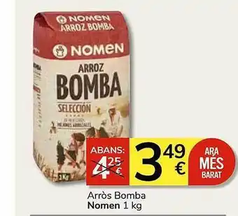 Consum Arròs bomba nomen oferta