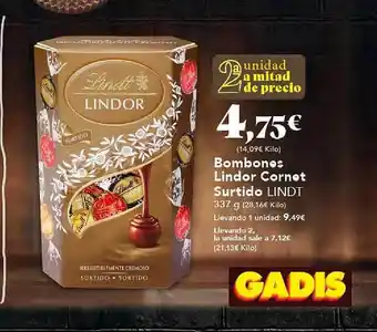 Gadis Bombones lindor cornet surtido lindt oferta