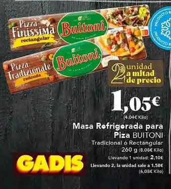 Gadis Masa refrigerada para piza buitoni oferta
