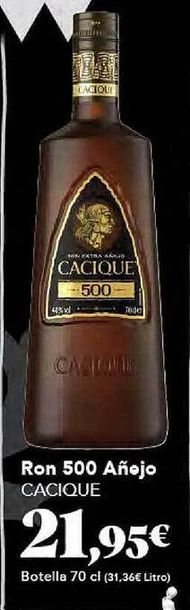 Gadis Ron 500 añejo cacique oferta
