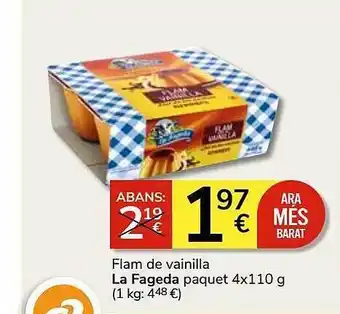Consum Flam de vainilla la fageda oferta