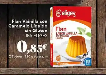 Gadis Flan vainilla con caramelo liquido sin gluten ifa eliges oferta