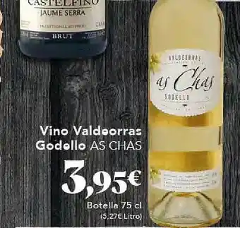 Vino valdeorras godello as chas