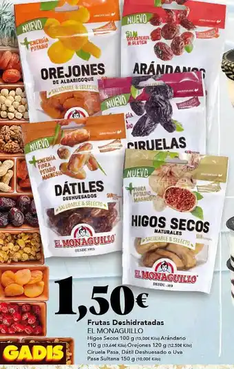 Gadis Frutas deshidratadas el monaguillo oferta