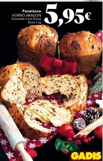 Gadis Panettone horno aragón oferta