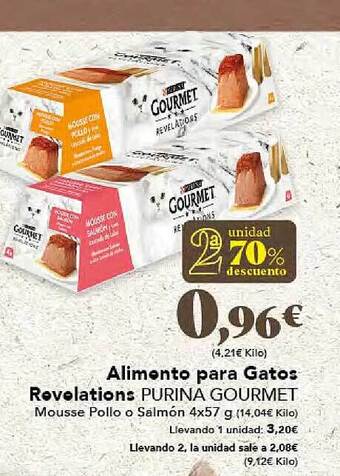 Gadis Alimento para gatos revelations purina gourmet oferta