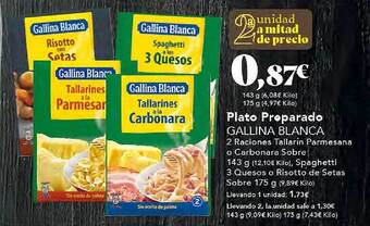 Gadis Plato preparado gallina blanca oferta