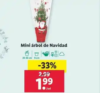 Lidl Mini árbol de navidad oferta