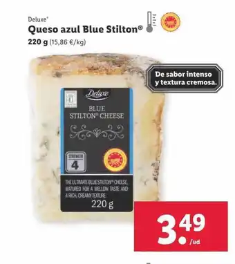 Lidl Deluxe queso azul blue stilton oferta