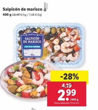 Lidl Salpicón de marisco oferta